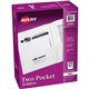 Avery Letter Pocket Folder - 8 1/2" x 11" - 40 Sheet Capacity - 2 Internal Pocket(s) - Embossed Paper - White - 25 / Box