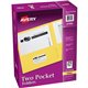 Avery Letter Pocket Folder - 8 1/2" x 11" - 40 Sheet Capacity - 2 Internal Pocket(s) - Embossed Paper - Yellow - 25 / Box