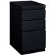 Lorell Mobile File Pedestal - 15" x 20" x 27.8" - Letter - Ball-bearing Suspension, Recessed Handle, Security Lock - Black - Ste