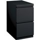 Lorell Mobile File Pedestal - 15" x 20" x 27.8" - Letter - Security Lock, Ball-bearing Suspension, Recessed Handle - Black - Ste