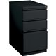 Lorell Mobile File Pedestal - 15" x 22.9" x 27.8" - Letter - Vertical - Security Lock, Recessed Handle, Ball-bearing Suspension 