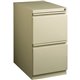 Lorell Mobile File Pedestal - 15" x 22.9" x 27.8" - Letter - Ball-bearing Suspension, Security Lock, Recessed Handle - Putty - S