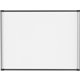 Lorell Magnetic Dry-erase Board - 48" (4 ft) Width x 36" (3 ft) Height - Aluminum Steel Frame - Rectangle - Magnetic - Marker Tr