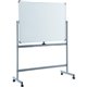 Lorell Magnetic Whiteboard Easel - 72" (6 ft) Width x 48" (4 ft) Height - White Surface - Rectangle - Floor Standing - Magnetic 