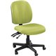 Lorell Mid-back Armless Task Chair - Fabric Seat - Fabric Back - Mid Back - 5-star Base - Green, Apple Green - 1 Each