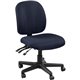 Lorell Mid-back Task Chair without Arms - Fabric Seat - Fabric Back - 5-star Base - Periwinkle Blue - 1 Each