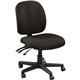 Lorell Mid-back Task Chair without Arms - Fabric Seat - Fabric Back - 5-star Base - Pepper - 1 Each