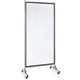 Lorell 2-sided Whiteboard Easel - 37.5" (3.1 ft) Width x 82.5" (6.9 ft) Height - White Steel Surface - Black Aluminum Frame - Re