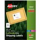 Avery EcoFriendly Shipping Labels, Permanent Adhesive, 3-1/3" x 4" , 600 Labels (48464) - 3 21/64" Width x 4" Length - Permanent