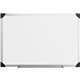 Lorell Aluminum Frame Dry-Erase Board - 96" (8 ft) Width x 48" (4 ft) Height - White Styrene Surface - Aluminum Frame - Ghost Re