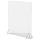 Lorell Social Distancing Barrier - 30" Width x 7" Depth x 30" Height - 1 Each - Clear - Acrylic