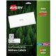 Avery EcoFriendly Address Labels - Permanent Adhesive - Rectangle - Laser, Inkjet - White - Paper - 30 / Sheet - 50 Total Sheets