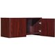 Lorell Essential Series Mahogany Wall Mount Hutch - 35.4" x 14.8"16.8" Hutch, 1" Side Panel, 0.6" Back Panel, 0.7" Panel, 1" Bot