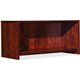 Lorell Essentials Hutch - 35.4" x 14.8"16.8" Hutch, 1" Side Panel, 0.6" Back Panel, 0.7" Panel, 1" Bottom Shelf - Finish: Cherry