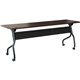 Lorell Mahogany Flip Top Training Table - For - Table TopRectangle Top - Four Leg Base - 4 Legs x 72" Table Top Width x 23.60" T