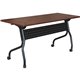 Lorell Cherry Flip Top Training Table - For - Table TopRectangle Top - Four Leg Base - 4 Legs x 48" Table Top Width x 23.60" Tab
