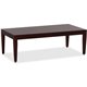 Lorell Mahogany Finish Solid Wood Coffee Table - For - Table TopRectangle Top - Four Leg Base - Traditional Style - 4 Legs - 47.