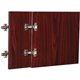 Lorell Essentials Mahogany Wall Hutch Door Kit - 16.6" x 16" x 0.7" x 0.8" - Material: Polyvinyl Chloride (PVC) - Finish: Mahoga