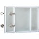 Lorell Wall-Mount Hutch Frosted Glass Door - 0.2" , 36" Door, 16.6" x 16"0.9" - Finish: Frost