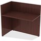 Lorell Reception Desk - 0.1" Edge, 42" x 24"41.5" - Finish: Mahogany Laminate