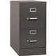 Lorell Fortress Series 26.5'' Letter-size Vertical Files - 2-Drawer - 15" x 26.5" x 28.4" - 2 x Drawer(s) for File - Letter - Ve