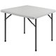 Lorell Banquet Folding Table - For - Table TopSquare Top - 600 lb Capacity - 29" Height x 36" Width x 36" Depth - Gray, Powder C