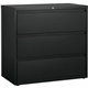 Lorell Hanging File Drawer Charcoal Lateral Files - 42" x 18.8" x 40.1" - 3 x Drawer(s) for File - A4, Legal, Letter - Lateral -