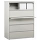 Lorell Lateral File - 5-Drawer - 42" x 18.6" x 67.7" - 5 x Drawer(s) for File - Legal, Letter, A4 - Lateral - Rust Proof, Leveli