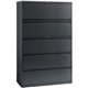 Lorell Lateral File - 5-Drawer - 42" x 18.6" x 67.7" - 5 x Drawer(s) - Legal, Letter, A4 - Lateral - Rust Proof, Leveling Glide,