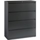 Lorell Lateral File - 4-Drawer - 42" x 18.6" x 52.5" - 4 x Drawer(s) - Legal, Letter, A4 - Lateral - Rust Proof, Leveling Glide,
