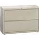Lorell Lateral File - 2-Drawer - 42" x 18.6" x 28.1" - 2 x Drawer(s) for File - Legal, Letter, A4 - Lateral - Rust Proof, Leveli