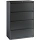 Lorell Lateral File - 4-Drawer - 36" x 18.6" x 52.5" - 4 x Drawer(s) - Legal, Letter, A4 - Lateral - Rust Proof, Leveling Glide,