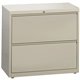 Lorell Lateral File - 2-Drawer - 36" x 18.6" x 28.1" - 2 x Drawer(s) for File - Legal, Letter, A4 - Lateral - Rust Proof, Leveli