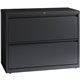 Lorell Lateral File - 2-Drawer - 36" x 18.6" x 28.1" - 2 x Drawer(s) - Legal, Letter, A4 - Lateral - Rust Proof, Leveling Glide,