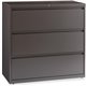Lorell Medium Tone Lateral File - 3-Drawer - 42" x 18.6" x 40.3" - 3 x Drawer(s) for File - A4, Legal, Letter - Lateral - Magnet