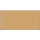 Lorell Satin-Finish Bulletin Board - 96" Height x 48" Width - Natural Cork Surface - Durable, Self-healing - Silver Anodized Alu