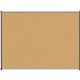 Lorell Satin-Finish Bulletin Board - 48" Height x 36" Width - Natural Cork Surface - Durable, Self-healing - Silver Anodized Alu