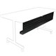 Lorell Rectangular Training Table Modesty Panel - 66" Width x 3" Depth x 10" Height - Steel - Black