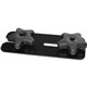 Lorell Quick Align Table Connector - 6.5" Width x 2.5" Depth x 1" Height - Metal, Plastic - Black