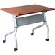 Lorell Cherry Flip Top Training Table - For - Table TopRectangle Top - Four Leg Base - 4 Legs x 23.60" Table Top Width x 48" Tab