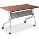 Lorell Cherry Flip Top Training Table - For - Table TopRectangle Top - Four Leg Base - 4 Legs x 23.60" Table Top Width x 60" Tab