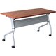 Lorell Cherry Flip Top Training Table - For - Table TopRectangle Top - Four Leg Base - 4 Legs x 23.60" Table Top Width x 72" Tab