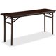 Lorell Mahogany Folding Banquet Table - For - Table TopMahogany Rectangle Top x 60" Table Top Width x 18" Table Top Depth x 0.62
