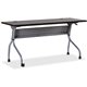 Lorell Espresso/Silver Training Table - For - Table TopRectangle Top - Four Leg Base - 4 Legs x 60" Table Top Width x 23.50" Tab