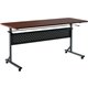 Lorell Shift 2.0 Flip & Nesting Mobile Table - For - Table TopLaminated Rectangle Top - 60" Table Top Length x 24" Table Top Wid