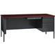 Lorell Fortress Series Right-Pedestal Desk - For - Table TopRectangle Top x 66" Table Top Width x 30" Table Top Depth x 1.12" Ta