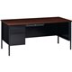 Lorell Fortress Series Left-Pedestal Desk - For - Table TopRectangle Top x 66" Table Top Width x 30" Table Top Depth x 1.12" Tab