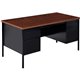 Lorell Fortress Series Double-Pedestal Desk - For - Table TopRectangle Top x 60" Table Top Width x 30" Table Top Depth x 1.12" T