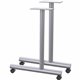 Lorell C-Leg Training Table Base - Metallic Silver C-leg Base - 27" Height x 1.50" Width x 22" Depth - 2 / Carton