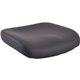 Lorell Antimicrobial Vinyl Seat Cushion for Conjure Executive Mid/High-back Chair Frame - Black - Vinyl - 1 Each